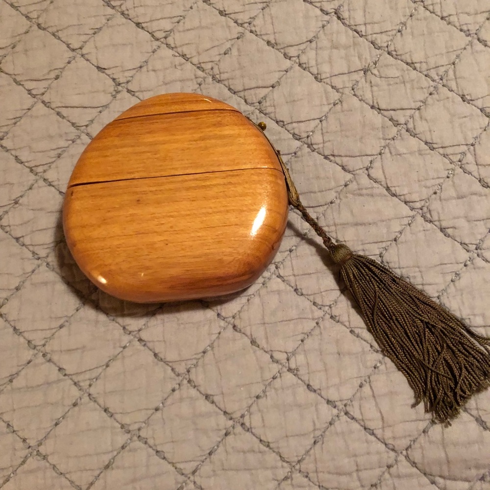 3 tiered wood clutch